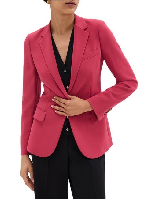 Theory Red Classic Staple Blazer