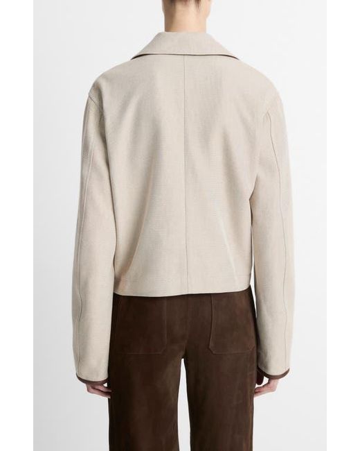 Vince Natural Crop Cotton Jacket