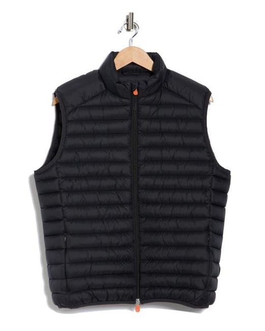 Save The Duck Blue Remo Water Resistant Packable Puffer Vest for men