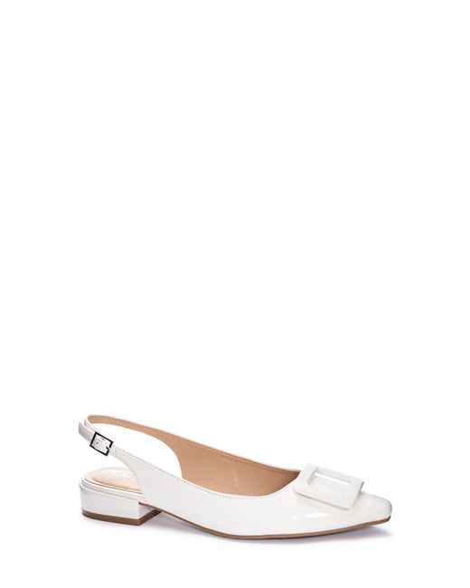 Cl By Laundry White Sweetie Slingback Pump