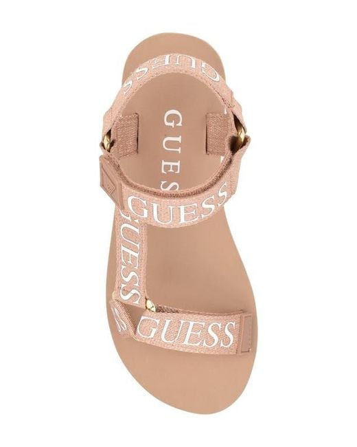 Guess Pink Avin Platform Sandal