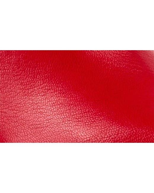 Ninety Union Red Link Nipped Toe Knee High Boot