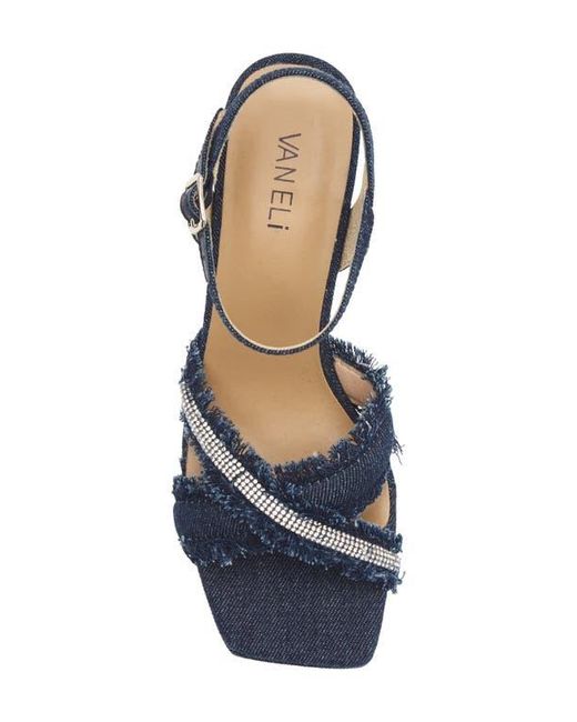 Vaneli Blue Marie Platform Sandal