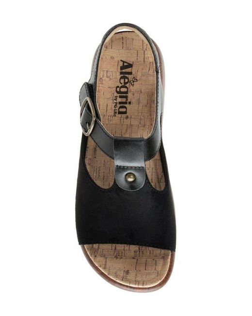 Alegria By Pg Lite Black Betsie Slingback Platform Sandal