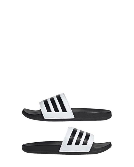 Adidas White Gender Inclusive Adilette Comfort Sport Slide Sandal