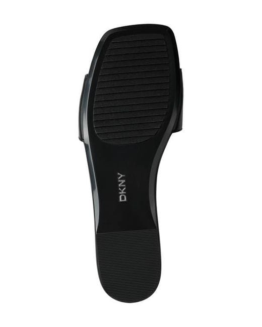 DKNY Black Dania Slide Sandal