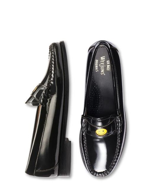 G.H.BASS Black Whitney Emoji Loafer