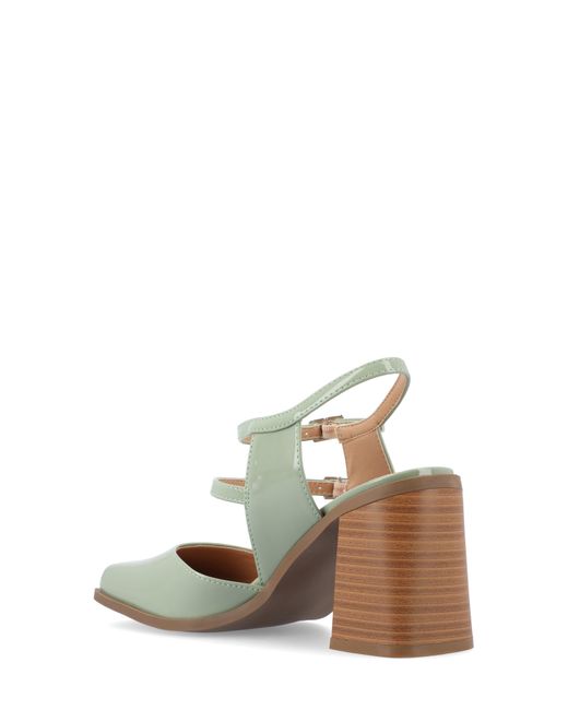 Journee Collection Metallic Caisey Double Strap Mary Jane Pump