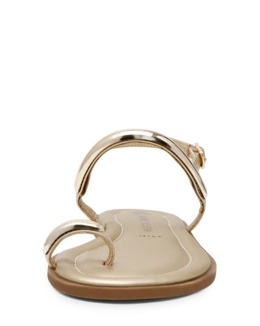 Anne Klein White Kallian Toe Loop Sandal