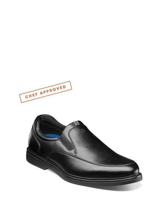 Nunn Bush Black Wade Work Slip Resistant Moc Toe Venetian Loafer for men
