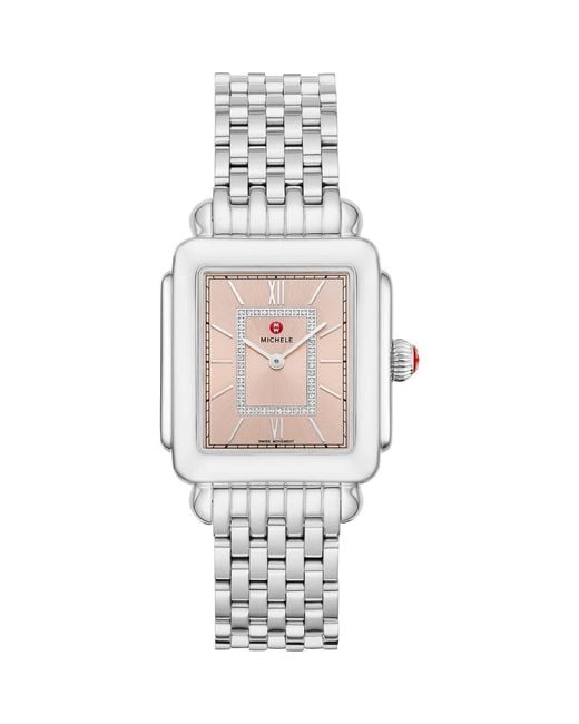 Michele Deco Ii Diamond Bracelet Watch, 20Mm X 43Mm in  display picture 2
