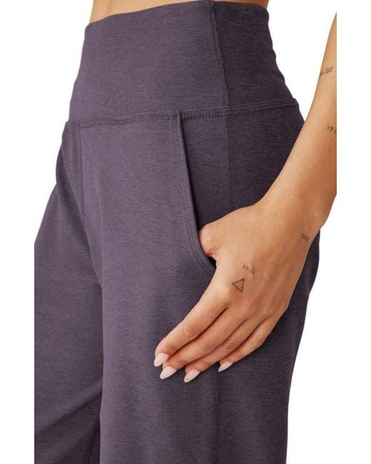 Beyond Yoga Purple Space Dye Wide Leg Pants