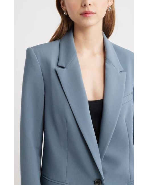 Open Edit Blue The Icon Relaxed Blazer