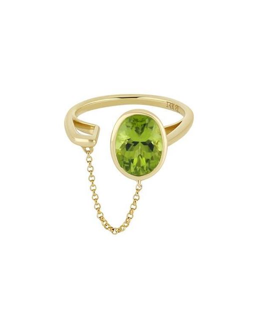 Bony Levy Green 14K Peridot Statement Ring