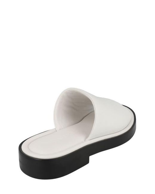 Ferragamo White Slide Sandal for men