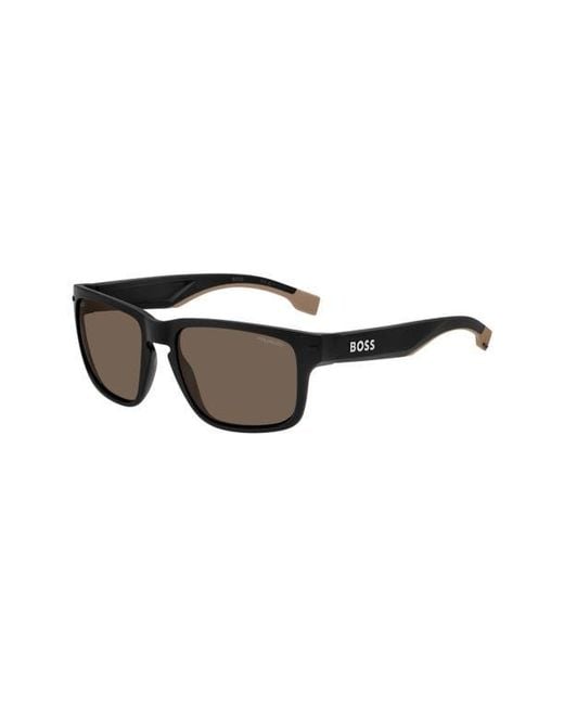 Boss Brown 1497/S Polarized Rectangular Sunglasses for men