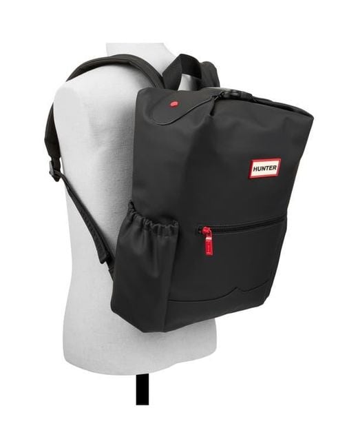 Hunter Black Top Clip Backpack