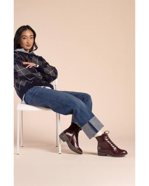 Journee Collection Brown Vienna Combat Boot