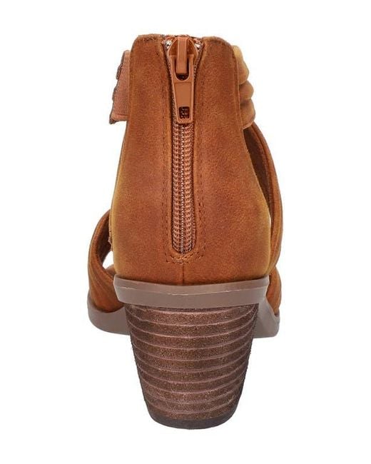 Bella Vita Brown Quinnell Ankle Strap Sandal