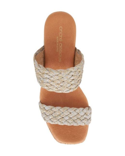Andre Assous Pink Cairo Platform Sandal