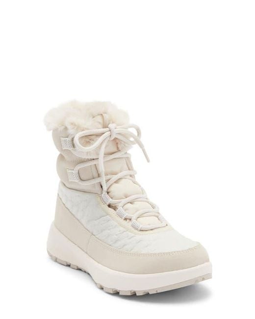 Columbia White Slopeside Peak Faux Fur Trim Luxe V2 Waterproof Boot