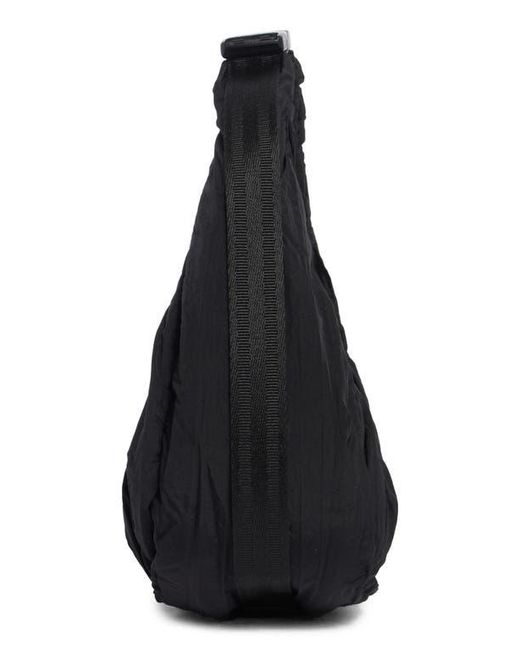 Hunter Black Lune Ruched Shoulder Bag
