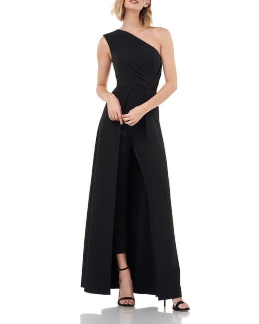 Kay Unger Lilith Walk Through Jumpsuit In Black At Nordstrom Rack Lyst