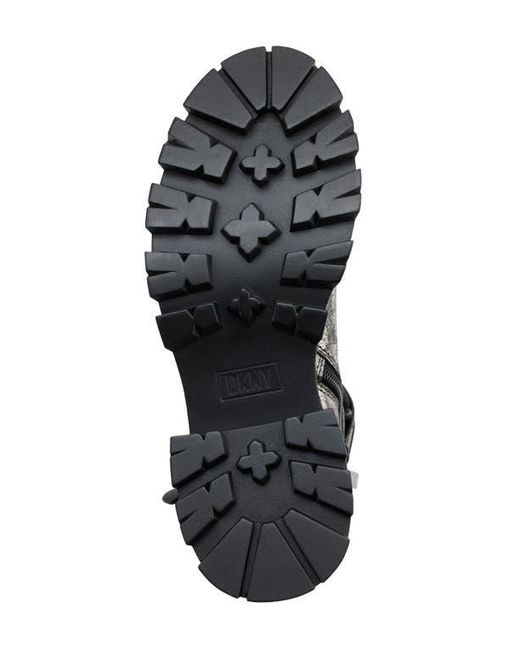 DKNY Gray Sava Combat Boot