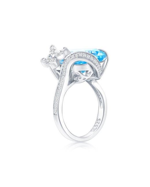Suzy Levian Blue Gala Firework Butterfly Ring