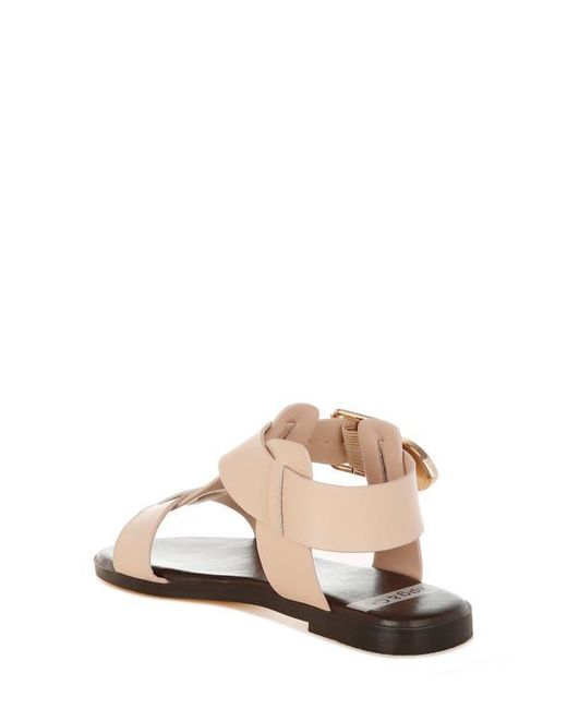 Rag & Co Natural Shayla Gladiator Flat Sandal