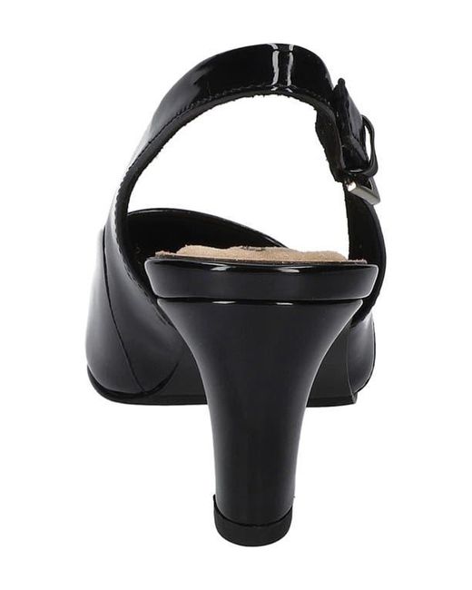Easy Street Black Ritsa Slingback Pump