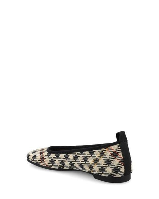 Journee Collection Black Aria Knit Flat