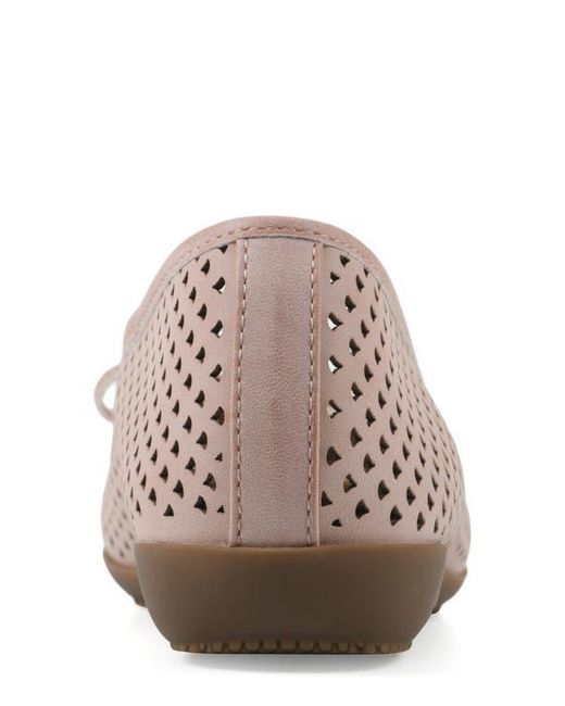 White Mountain Brown Carris Perforated Flat