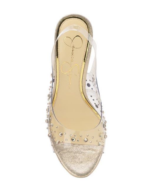 Jessica Simpson White Jaisey Slingback Sandal