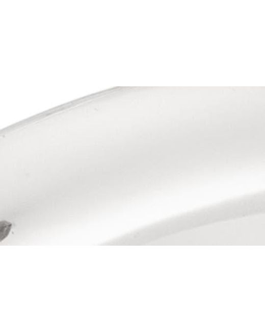 Nordstrom Rack White Demi-Fine Set Of 3 Wavy Band Rings