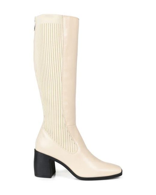 Journee Collection White Winny Tall Boot
