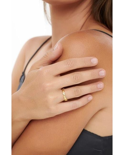 DEVATA Metallic Oval Link Band Ring