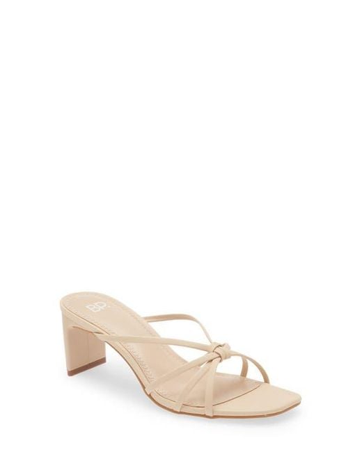 BP. Natural Karsyn Strappy Slide Sandal