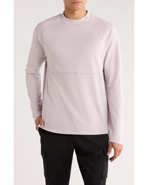 Rhone Pink Extra Mile Fleece Pullover for men