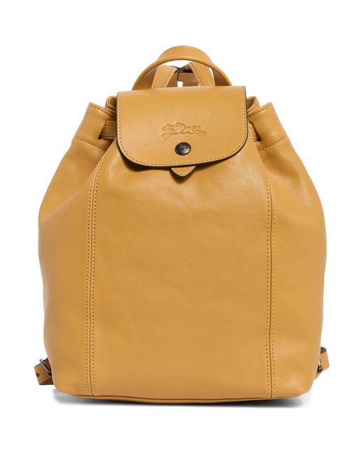 Longchamp Natural Le Pliage Leather Backpack