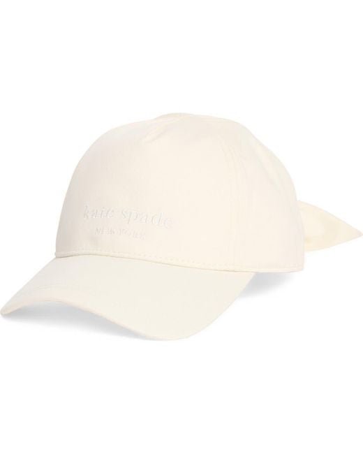Kate Spade Natural Logo Bow Baseball Cap