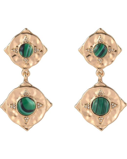 Rachel Roy Blue Double Drop Earrings