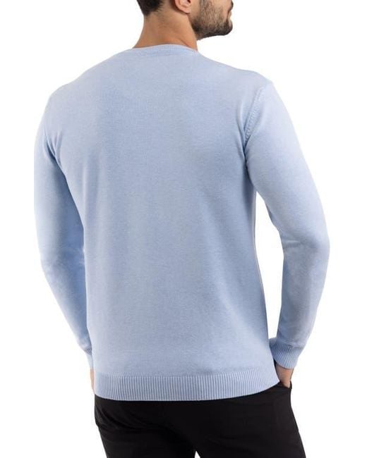 Xray Jeans Blue Crewneck Knit Pullover Sweater for men