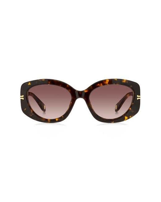 Marc Jacobs Brown 56Mm Gradient Rectangular Sunglasses