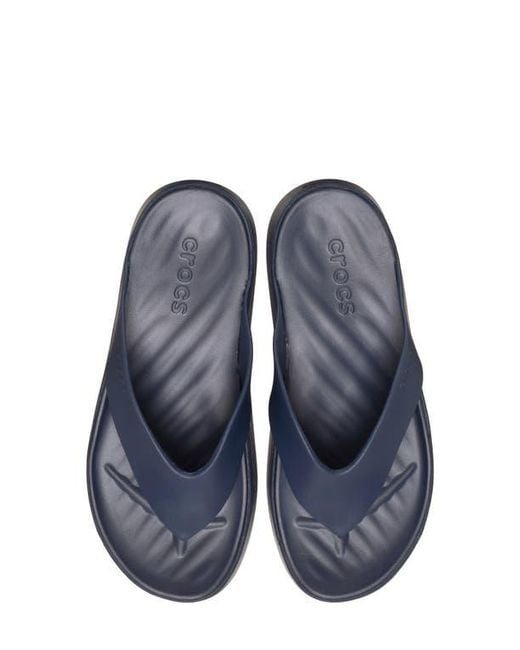 CROCSTM Blue Getaway Platform Flip Toe Post Sandals