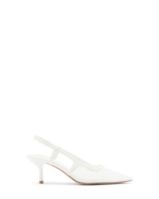 Abound White Kippa Pointed Toe Slingback Pump