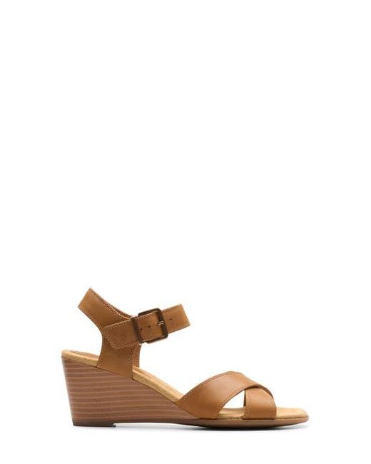 Clarks Brown Emmalae Iris Wedge Sandal