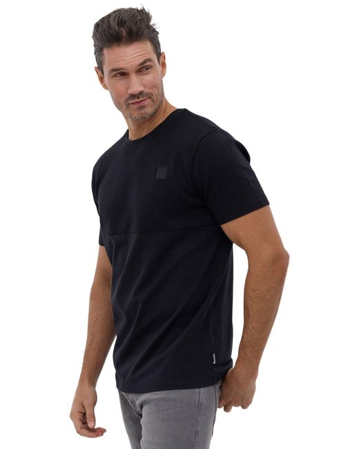 Bench Black Darfiti Logo Patch Cotton T-shirt for men
