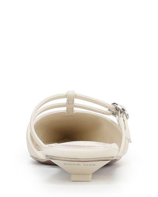 Franco Sarto White Pia Pointed Toe Mule