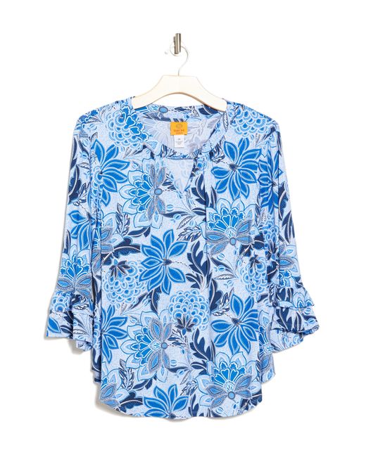 Ruby Rd Blue Novelty Top